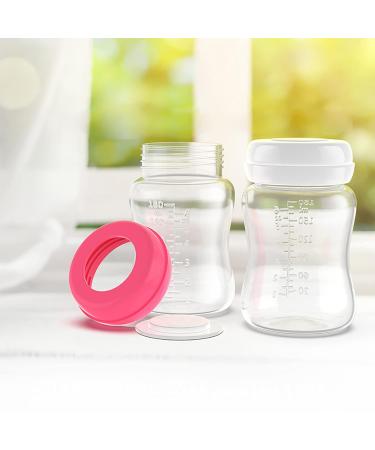 Buy 4-Pack Wide Caliber Breast Milk Storage Bottles - Leak-Proof Silicone Seal 180ml | International Shipping - Buy Online on GoSupps.com