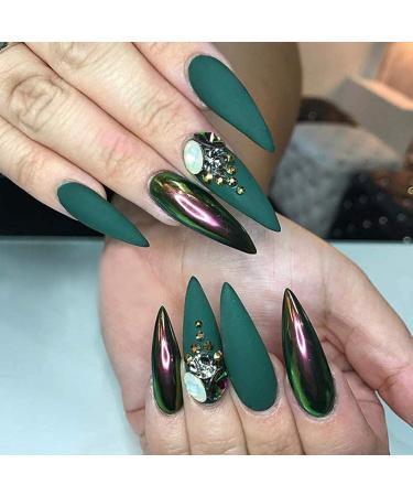 28g Green Color Fine Dipping Powder - No Lamp Cure - Summer Gel Nail Color - Natural Dry - Dip No. 52 - Buy Online on GoSupps.com