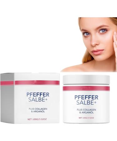 Pepper ointment plus - active pepper ointment for browning - pepper ointment for browning - pepper ointment browning - rich ointment with plus collagen & argan oil - 100 ml content (1PC)