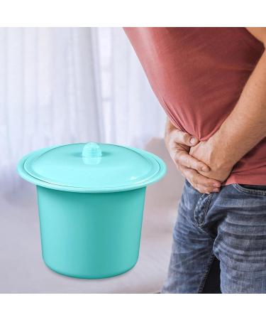 Menolana Portable Spittoon with Lid Lightweight Splashproof PP Durable Pee Potty urinal Bucket Chamber Pot for Outdoor Travel Elderly Adults Blue - Buy Online on GoSupps.com