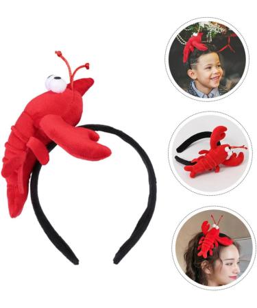 CRILSTYLEO 1pc Lobster Headband Festive Decor Headdress Delicate Hairbands Holiday Party Supplies Creative Headbands Party Hairband Stuffed Headbands Funny Headband Adorable Hairband - Buy Online on GoSupps.com
