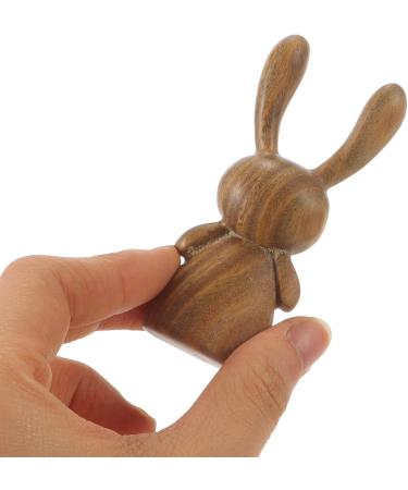 Shop Minkissy Natural Rabbit Shape Sandalwood Gua Sha Massage Tools for Eyes & Face - Enhancing Beauty & Relaxation - Buy Online on GoSupps.com