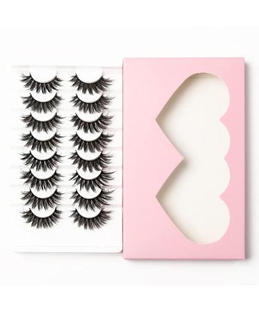 3D Faux Mink Lashes - 8 Pairs | Handmade Luxurious Volume | Fluffy & Natural False Eyelashes - Buy Online on GoSupps.com