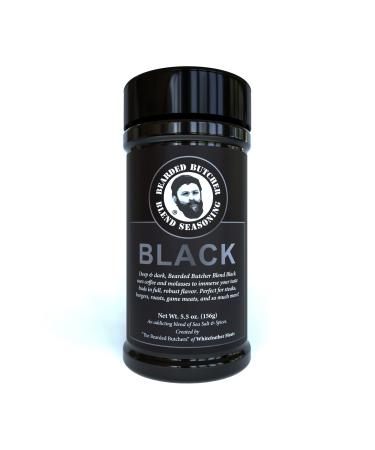 Bearded Butcher Black Blend Seasoning, Delicious Flavor, Versatile, Gluten Free, Low Calorie, No MSG