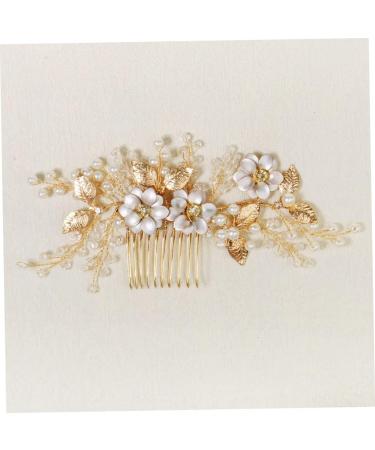Mikinona Bead Hair Comb Bridal Hair Accessories Bridal Hair Side Comb Delicate Hair Comb Female Head Decor Hair Accessory Hair Decor for Wedding Exquisite Hair Comb Bridal Hair Decor - Buy Online on GoSupps.com