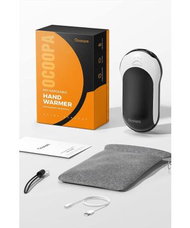 OCOOPA Hand Warmers Rechargeable, 10000mAh Electric HandWarmer, 15hrs Hands Heater, Portable Charger, 3 Levels Heating, Perfect for Golf, Hunting, Camping Gifts, H01 Black - Buy Online on GoSupps.com