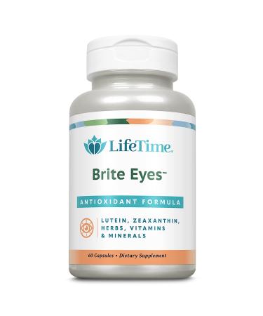 Lifetime Brite Eyes Antioxidant Formula | Supports Dry Eyes, Vision & Eye Health | with Lutein, Zeaxanthin, Bilberry, Vitamin A & C | 30 Servings 60 Count (Pack of 1)