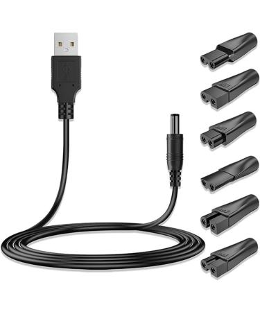Ensemble de cordons de charge pour rasoirs lectriques et tondeuses barbe instrument de beaut c ble d'alimentation adaptateur USB adaptateur pour tondeuse barbe Ensemble de 6 pi ces. - Buy Online on GoSupps.com