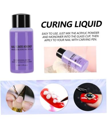 Acrylic Nail Liquid 40ml Non-Yellowing Acrylic Monomer Liquid for Acrylic Powder for Beginners - Buy Online on GoSupps.com