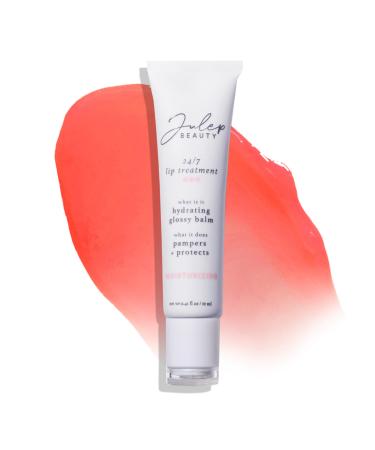 Julep 24/7 Lip Treatment Hydrating & Glossy Lip Balm and Lip Sleeping Mask with Shea Butter Moisturize Protect & Soothe Vegan & Cruelty-Free - Candy Pop 07- Candy Pop