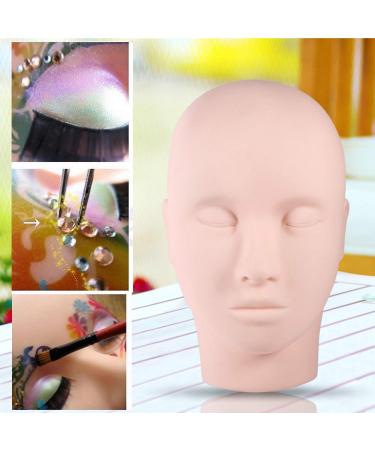 Make-Up Exercise Head for Training | Female Doll with Eyelash Extensions & Hairstyle - Ideal for Makeup Artists - Buy Online on GoSupps.com