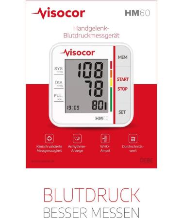 Visocor 22060 HM60 Blood Pressure Monitor - Accurate & Safe Wrist Measurement for Optimal Health | Best Price Online - Buy Online on GoSupps.com