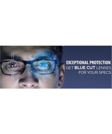 Square Blue Cut Computer Glasses - Unisex UV Protection Anti Glare & Blue Light Filter for Eye Safety - Buy Online on GoSupps.com