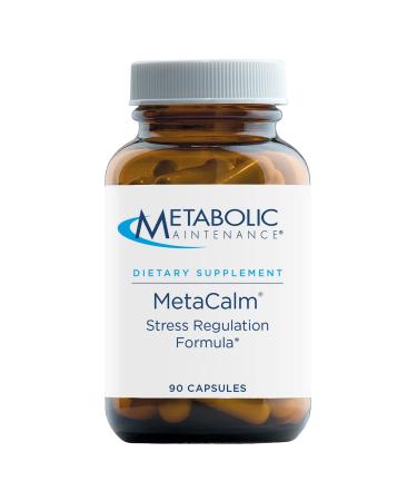 Metabolic Maintenance MetaCalm - Stress Regulation Formula with Methylated Folate Magnesium Glycinate GABA 5-HTP L-Theanine - Vitamin B6 Mood Support & Relaxation Support Calm Pills (90 Capsules)