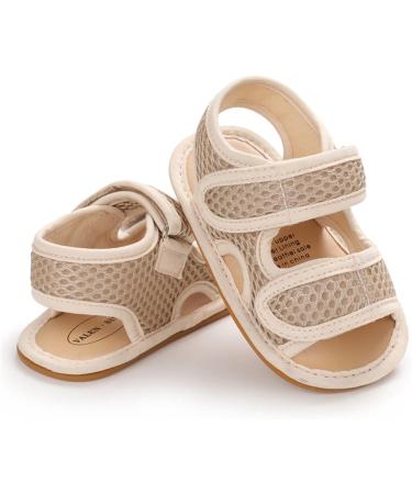 RVROVIC Baby Sandals | Soft Anti-Slip Rubber Sole | Toddler First Walkers | 6-12 Months | Khaki - Buy Online on GoSupps.com