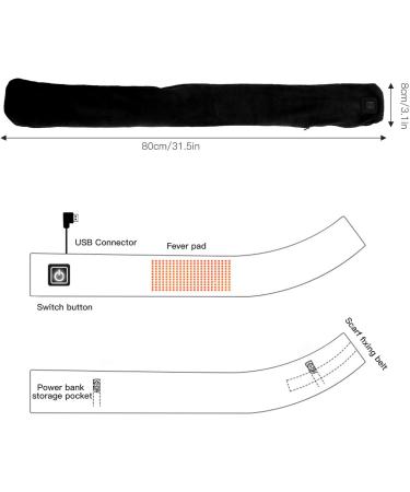 Breathable Skin-Friendly Electrical Safety Neck Wrap for Camping Hiking & Cycling - Black - Buy Online on GoSupps.com