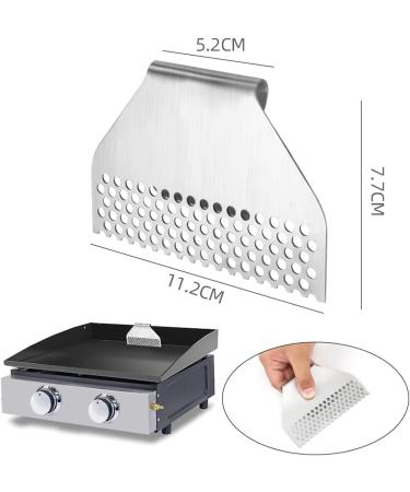 Baking Fence for Grill Outdoor Cooking Food Prevents Falling Stainless Steel BBQ Frying Protector Black Stone Flat Stainless Steel - Buy Online on GoSupps.com