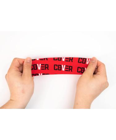 COVERTAPE kinesiology Athletic tape sports tape athletic tape muscle tape Sports tape Elastic therapeutic tape Pain relief tape Strapping tape Physical therapy tape Injury tape massage premium sports tape (cover designed colour) (Designed RED LOGO) - Buy Online on GoSupps.com