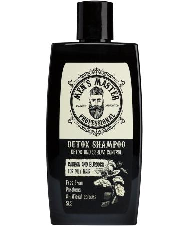 Detox Shampoo for Men | Active Carbon & Burdock | Paraben & Sulfate Free | 260 ml - Men's Master - Buy Online on GoSupps.com