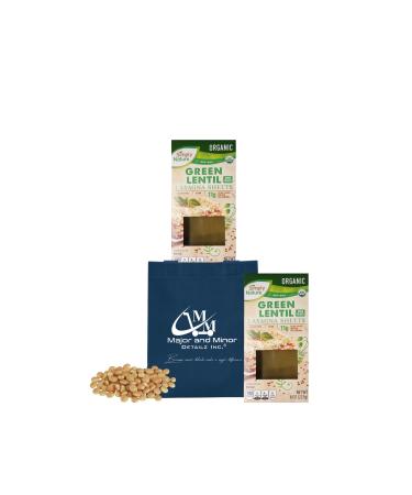 Simply Nature Green Lentil Lasagna Sheets | Vegan Organic Plant-Based Pasta | Non GMO Gluten Free | Reusable Tote | Bundle Set