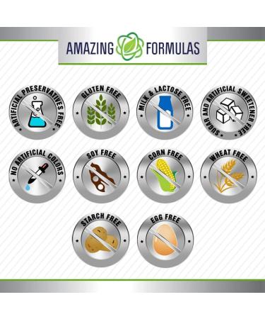 Amazing Formulas Alpha Lipoic Acid Supplement - 600mg | 60 Non-GMO Gluten Free Capsules | Made in USA - Buy Online on GoSupps.com