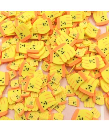 100g Smiley Banana Slices Polymer Soft Clay Sprinkles for Decoration Nail Sticker DIY Making Phone Case Decor - Buy Online on GoSupps.com