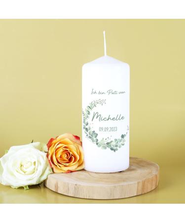 Striefchen Sponsor Candle - Personalized Gifts for Sponsors | Eucalyptus Wreath | International Shipping - Buy Online on GoSupps.com