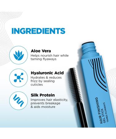 Hair Finishing Gel Stick for Sleek & Clean Hairdo - 10ml|Tames Frizz & Flyaways | Lightweight & Non-Sticky | Leaves No Residue | Suits All Hair Types - Buy Online on GoSupps.com