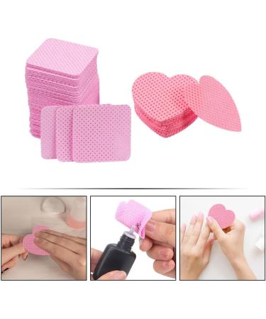 Ipetboom 400 Sheets nail art gel travel size cotton pad rag Nail remover cotton nail Remover absorbent cotton cotton Extension glue nail supplies cotton sheet absorbent cloth - Buy Online on GoSupps.com