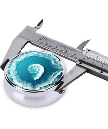 Sea of Lover Round Pill Box - 3 Compartment Organizer for Purse & Pocket | Portable Travel Pill Case - Buy Online on GoSupps.com