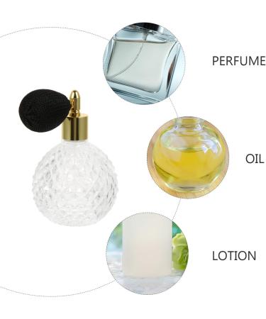 100ml Vintage Glass Perfume Bottle Perfume Spray Refillable Spray Bottle Dispenser with for Home Perfume Travel (Caps in Random Colours) - Buy Online on GoSupps.com