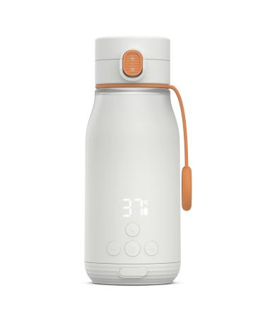 BuubiBottle Smart Portable Milk Warmer by Quark - Rechargeable USB Bottle Warmer for Breastmilk Water & Baby Formula - Precise Temperature Control up to 50 C - Travel Bottle Warmer with LED Display & Auto Sleep