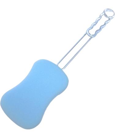 Long Handled exfoliating Bath Sponge Back Scrubber for Adults Double Sided Bath Shower Scrub for Men Women Elderly Wet or Dry Body Brushing Mobility Aid Blue - Buy Online on GoSupps.com