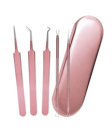 yixue Blackhead Remover Pimple Tool Kit Blackhead Extractor Tool Blemish Whitehead Popping Tool with Portable Metal Case
