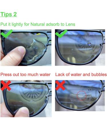 Buy +3.5 Reusable Stick-On Bifocal Lenses - Adhesive Reading Magnifier for Sunglasses & Safety Glasses - International Shipping Available - Buy Online on GoSupps.com