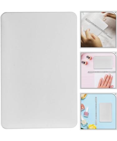 Ciieeo Bague Palette de Maquillage en Acier Inoxydable 1.0 Mm paisseur Grosse Palette Carr e pour Fond de Teint et Nail Art Anneau Porte-vernis Ongles pour Maquilleuses - Buy Online on GoSupps.com