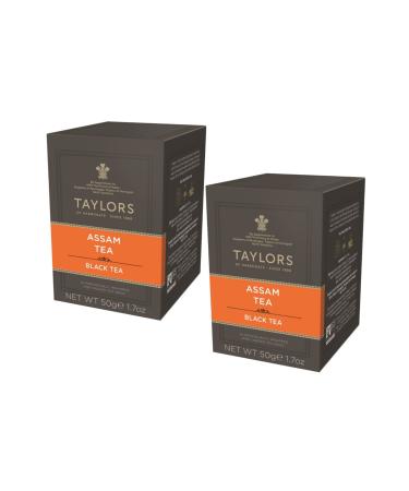 TAYLORS Taylors | Assam Black Tea | Strong & Malty Black Tea | Assam Indian Black Tea - 40 Tea Bags (100g) | Individually Wrapped Black Tea Bags