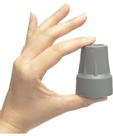 Crutch Tips Replacement 7/8 Inch Gray - 2 Pack for Medical Drive Canes - Buy Online on GoSupps.com