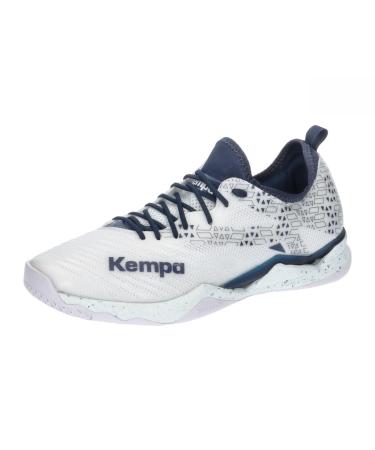 Kempa Unisex Wing Lite 2.0 Game Changer Handball Shoes Sports Shoes Sneakers 46 EU White Navy