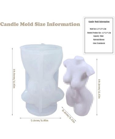 Silicone Female Body Candle Mold for Perfume Candle Making | 3D Art Aromatherapy Plaster Candle | Fragrance Wax Mould for Soap, Resin, Gypsum, Cake Decorating - Buy Online on GoSupps.com