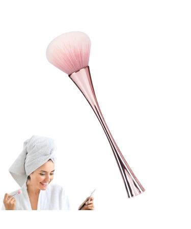 Maciun Powder Makeup Brush Loose Powder Standing Brush | Powder Foundation Brush Cosmetic Brushes for Complete Coverage and Prefect Finish Standing four-leaf clover makeup brush gold + PVC