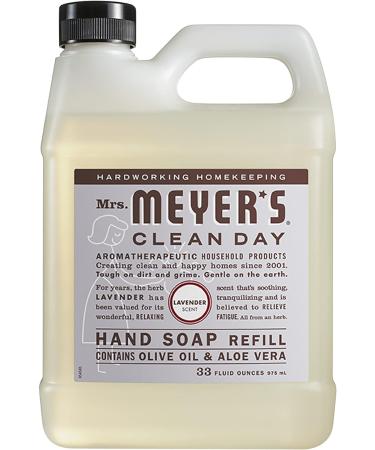 Mrs. Meyer's Clean Day Lavender Hand Soap Set - 2 Count, 33 + 12.5 Oz - Includes Refill & Bottle - Buy Online on GoSupps.com