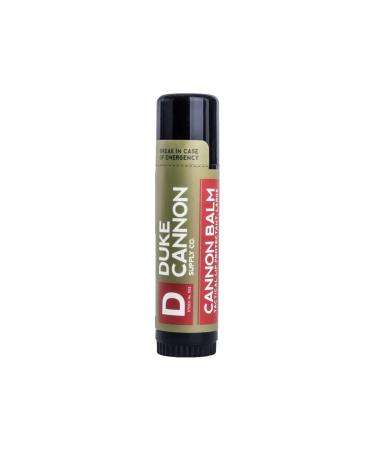Duke Cannon Balm Tactical Lip Balm with SPF 15 0.56oz Premium Lip Protector with Organic Ingredients Fresh Mint Flavor Natural Beeswax Coconut & Shea Butter UV Protection Fresh Mint 0.56 Ounce (Pack of 1)