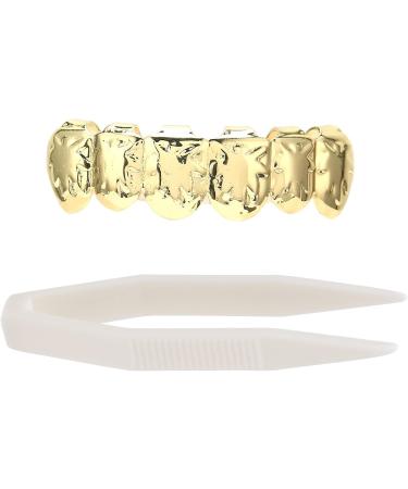 Halloween Hip Hop Teeth Hip Hop Tooth Brass Gold-plated Ion Plating for Outdoor Activities for Party for Home for Concert(gold) - Buy Online on GoSupps.com