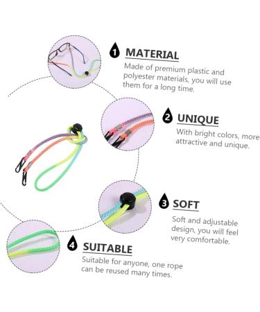 MagicLulu 6 STK Anti-Lost Windproof Hanger - Colorful Glasses Lanyard & Face Mask Belt for Stylish Accessories - Buy Online on GoSupps.com