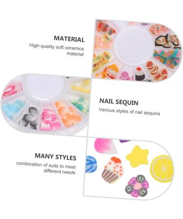 8 Boxes Soft Pottery Polymer Fruit Slices Nail Accessories Charms Round Spacer Beads Jewels for Nails Nail Decorations Nail Art Accessories Diy Polymer Clay Scrapbook 3d Food Play - Buy Online on GoSupps.com