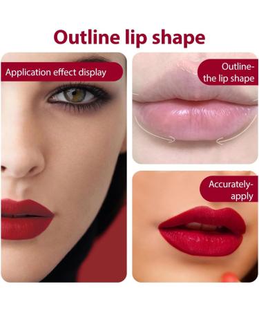 NHPY 1 x matte lip liner with lipstick water resistant lasts 24 hours stain resistant highly pigmented soft lip contour - Buy Online on GoSupps.com