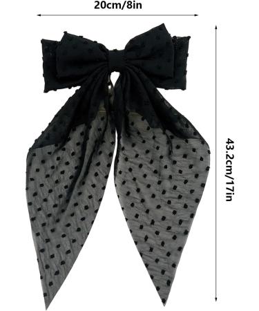 Shakven Ribbon Bows For Hair Hair Bow Barrettes - Fashionable Hair Barrettes For Traveling Pool Dating Wedding Business Trip Black - Buy Online on GoSupps.com