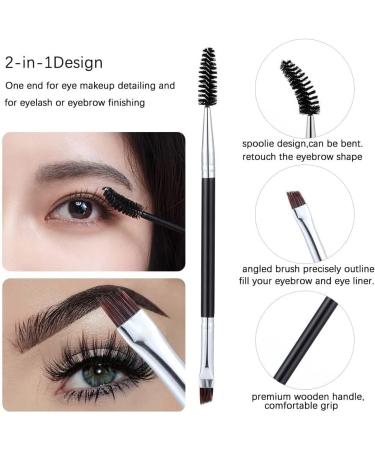 Eyelash Brush Eyebrow Brush Scalloped Brush Folded Eyeliner Brush Makeup Tool Brush Set Professional Eye Makeup Tools (3) - Buy Online on GoSupps.com