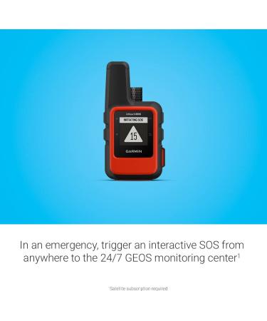 Garmin InReach Mini Lightweight & Compact Satellite Communicator - Orange - Buy Online on GoSupps.com